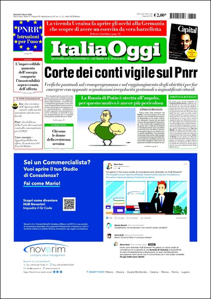 Italia oggi : quotidiano di economia finanza e politica